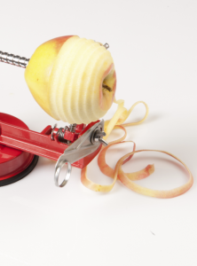 Appelschilmachine maandaanbieding van Bakken met Niels