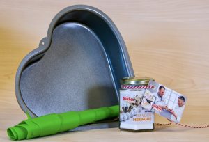 Bakvorm hart, gesiliconeerd met ingrediënt - Bakken met Niels