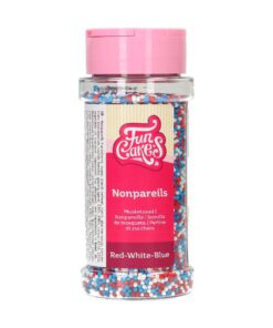 FunCakes Nonpareils Red-White-Blue 80g