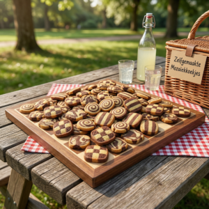 Heerlijke zelfgebakken Mozaïekkoekjes