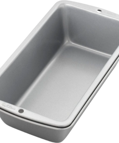 Rechthoekige broodvorm met antiaanbaklaag en afgeronde hoeken.