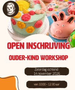 Ouder en kind Workshop - Samen bakken op 14 november om 10 uur (1 ouder en 1 kind)