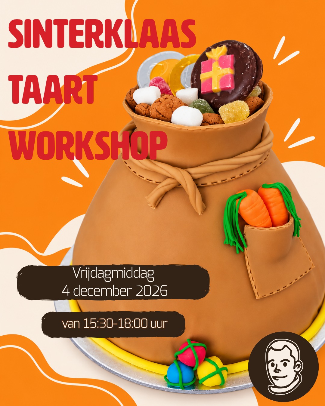 Workshop - Sinterklaastaart voor pakjesavond - op 4 december om 15:30 uur